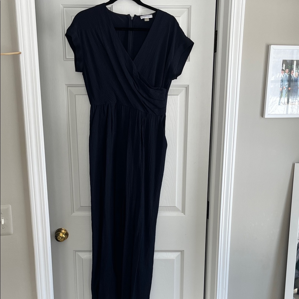 Calvin Klein Navy Midi Jumpsuit